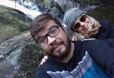 Karin e Anderson - Cachoeira da Andorinha - São Francisco Xavier - SP